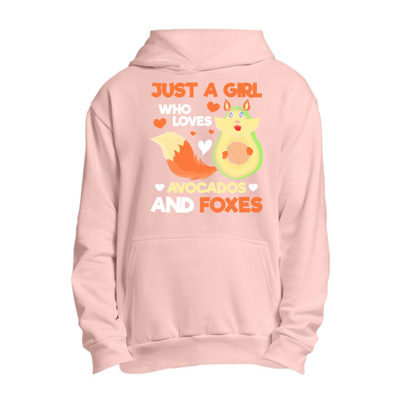 Fox T  Shirt Cute Forest Animal Just A Girl Who Loves Avocados And Fox Urban Pullover Hoodie by darrengorczany780 | Artistshot