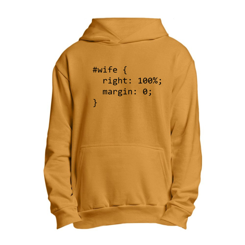 Funny Programming Wife Right Margin Urban Pullover Hoodie | Artistshot