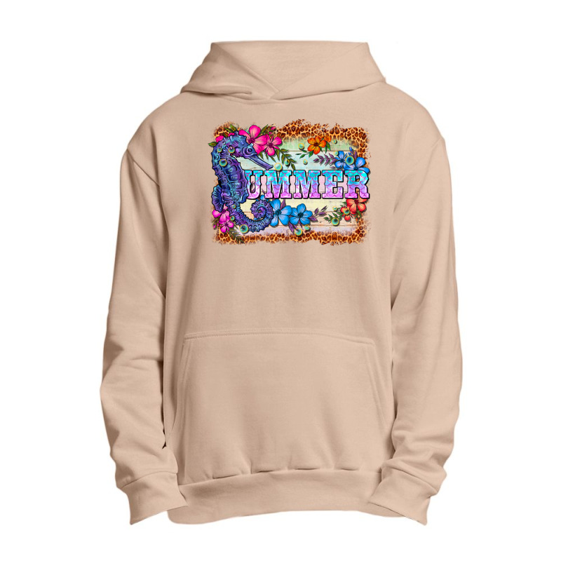 Seahorse Summer Urban Pullover Hoodie | Artistshot