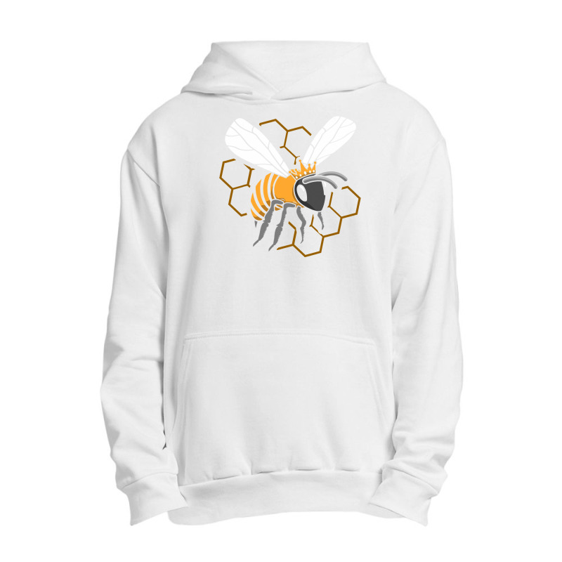 Bee Beekeeper Queen Bee Honeycomb Funny Beekeeping Honey Apiary Graphi Urban Pullover Hoodie | Artistshot