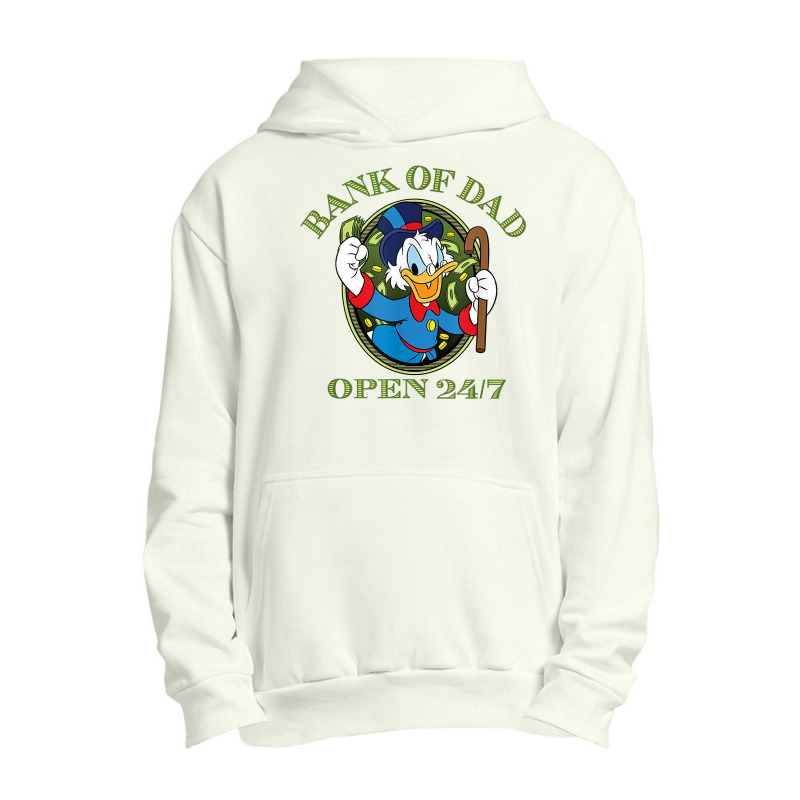 Ducktales Scrooge Mcduck   Bank Of Dad T Shirt Urban Pullover Hoodie by jermonmccline | Artistshot