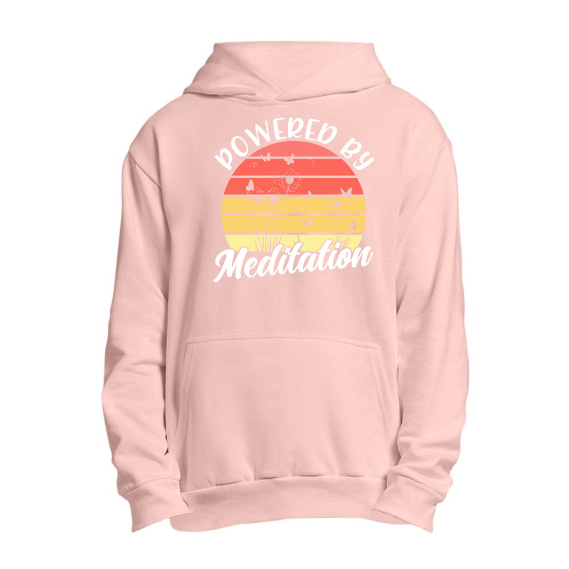 Meditation T  Shirt Powered By Meditation Meditation Spiritual Buddhis Urban Pullover Hoodie by alexandraturner348 | Artistshot