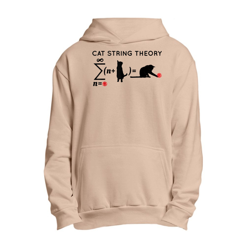 Cat String Theory Sarcastic Science Humor Funny T Shirt Urban Pullover Hoodie by KretschmerBridge | Artistshot