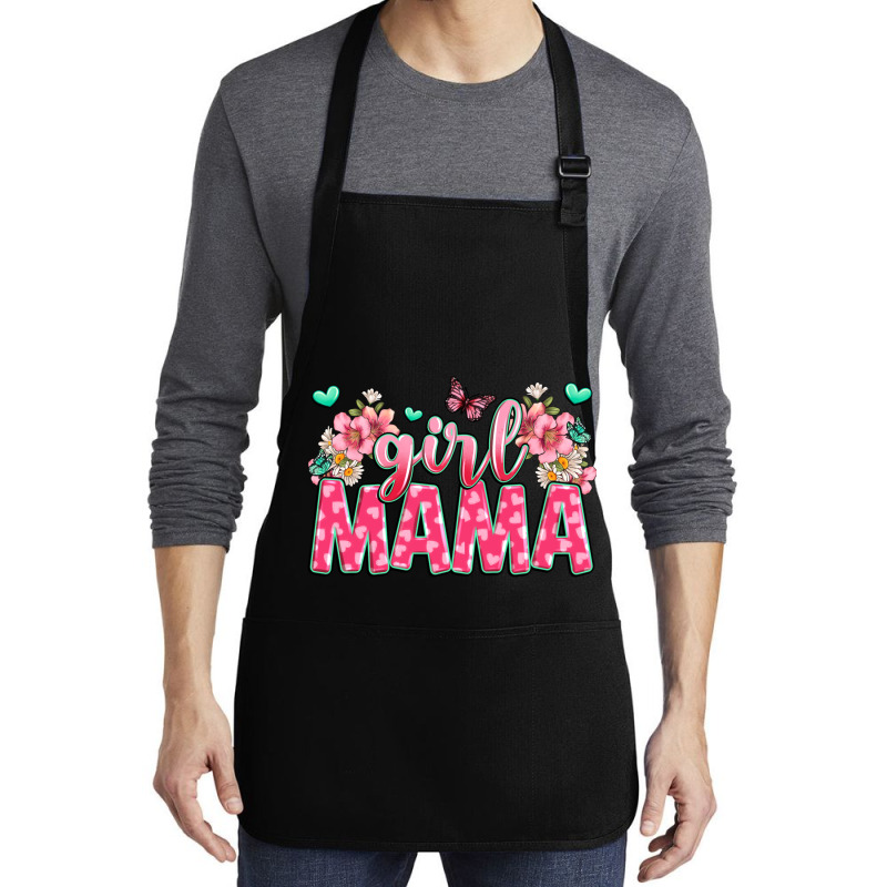 Girl Mama Medium-length Apron | Artistshot