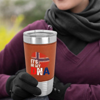 It's In My Dna Norway Flag Fingerprint Patriotic Premium Leatherette Tumbler | Artistshot