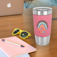 Happy Last Day Of School Teacher Student Graduation Rainbow 357 Leatherette Tumbler | Artistshot