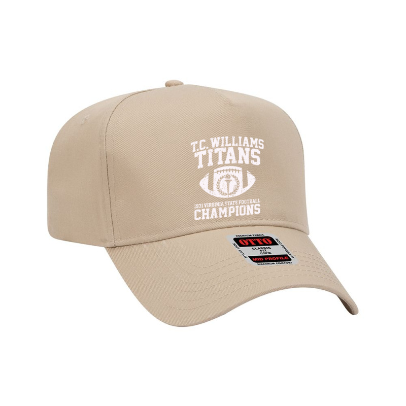 T.c. Williams Titans 1971 Football Champions Remember The Titans Adjustable Baseball Cap | Artistshot