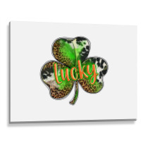 St. Patricks Day Lucky Shamrock Metal Print Horizontal | Artistshot