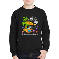 Girls Trip 2022 Summer Vacation Florida St. Petersburg Beach Raglan Ba Youth Sweatshirt | Artistshot