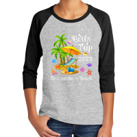 Girls Trip 2022 Summer Vacation Florida St. Petersburg Beach Raglan Ba Youth 3/4 Sleeve | Artistshot