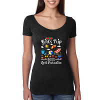 Girls Trip 2022 Summer Vacation Lost Paradise Beach Raglan Baseball Te Women's Triblend Scoop T-shirt | Artistshot