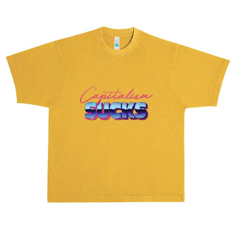 Capitalism Sucks 80s Styled Design Urban Heavy T-shirt | Artistshot