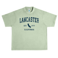 Lancaster California Ca Vintage Sports Design Navy Print T Shirt Urban Heavy T-shirt | Artistshot