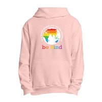 World Map Be Kind Pride 12243309 Urban Pullover Hoodie | Artistshot