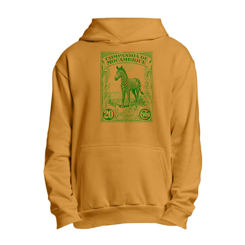 Vintage Mozambique Africa Postage Stamp Design Urban Pullover Hoodie by sabitung | Artistshot