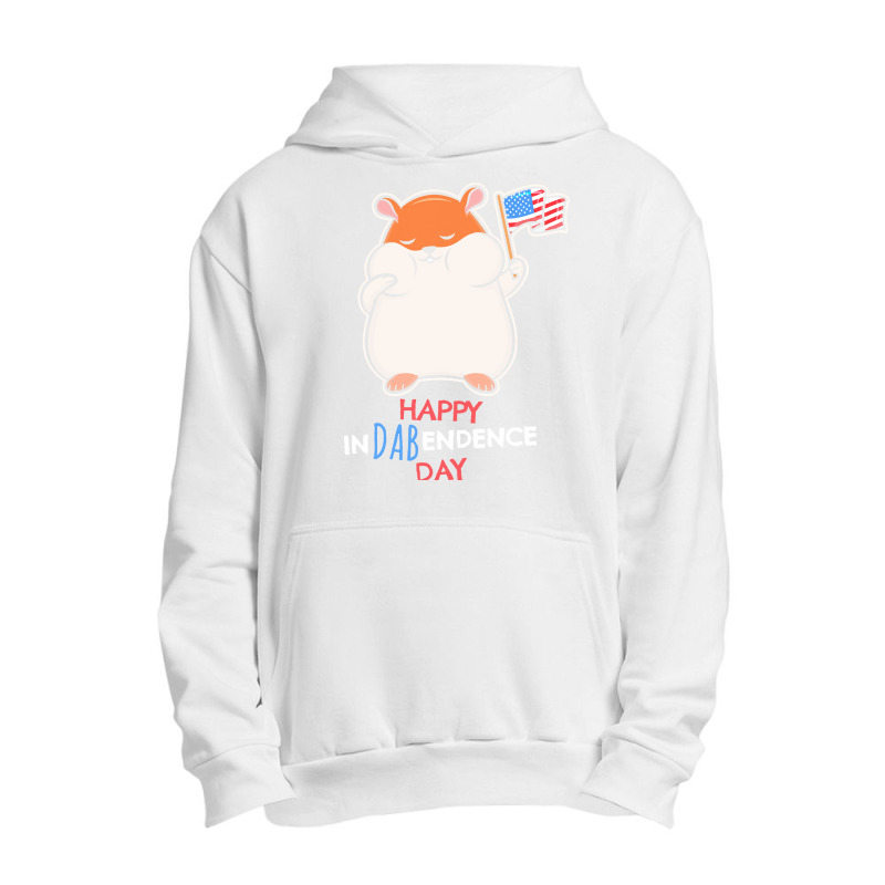 Independence Day T  Shirt Funny Dabbing Hamster 4th July Independence Urban Pullover Hoodie by sylvialebsack145 | Artistshot