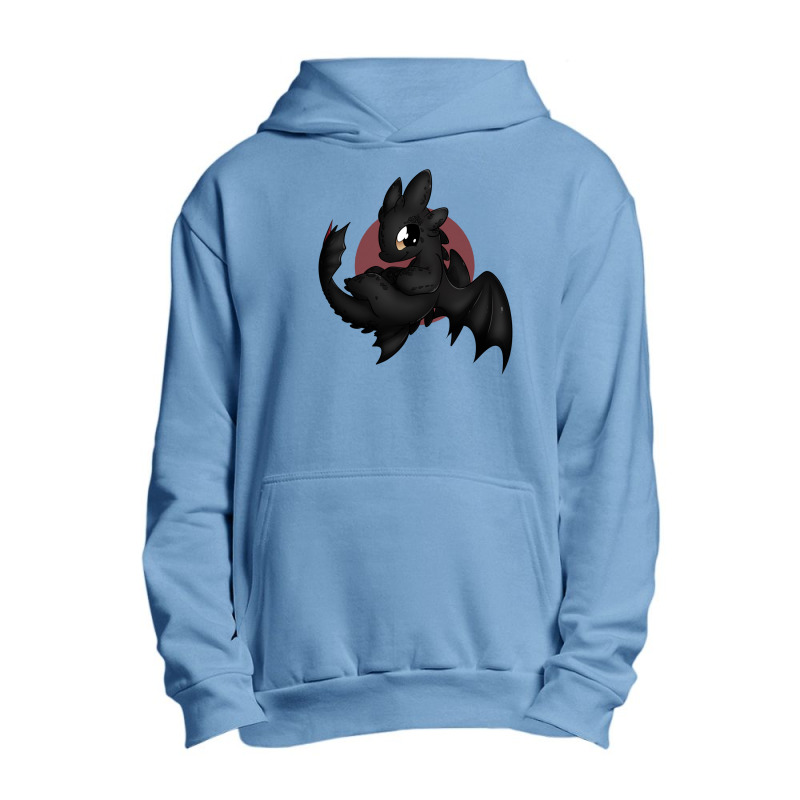 Chibi Black Toothless Urban Pullover Hoodie | Artistshot