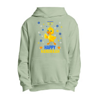 Duck Quack Funny Hanukkah Chanukah Duck Jewish Hebrew Menorah Candles Urban Pullover Hoodie | Artistshot