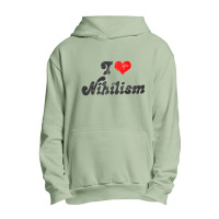 I Heart Nihilism Vintage Look Faded Typography Gift Urban Pullover Hoodie | Artistshot