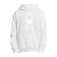 Light It Up Blue Autism Awareness Puzzle Piece Pullover Urban Pullover Hoodie | Artistshot