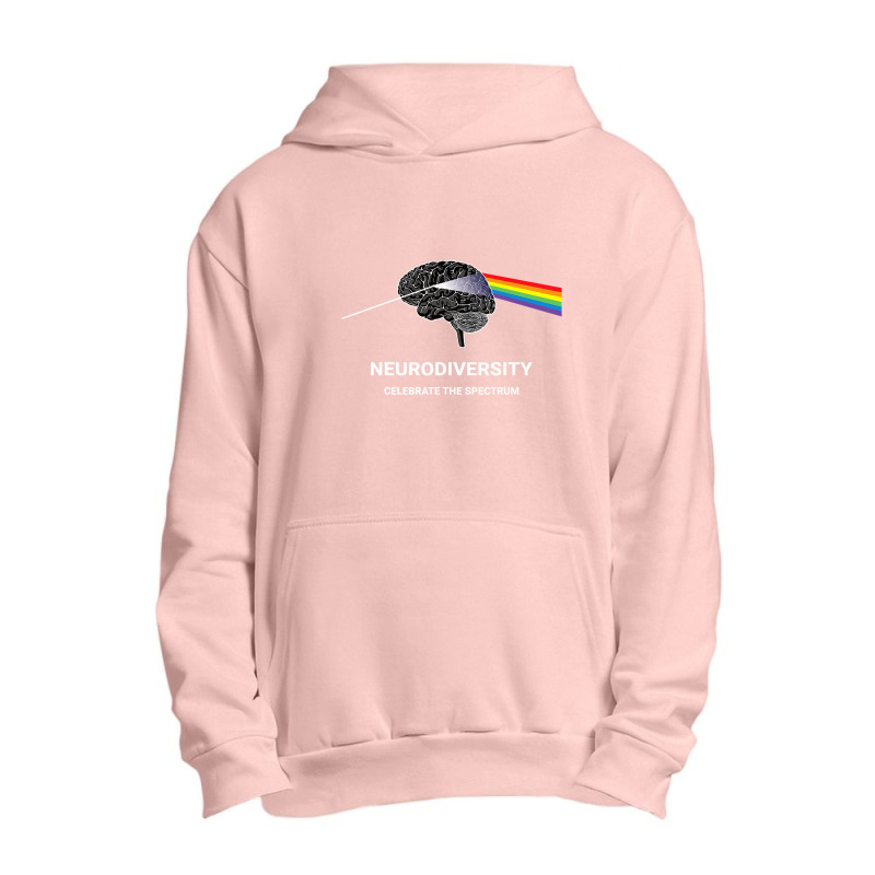 Neurodiversity Autism Spectrum Asd Adhd Rainbow Brain T Shirt Urban Pullover Hoodie | Artistshot