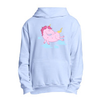 Pink Unicorn Urban Pullover Hoodie | Artistshot