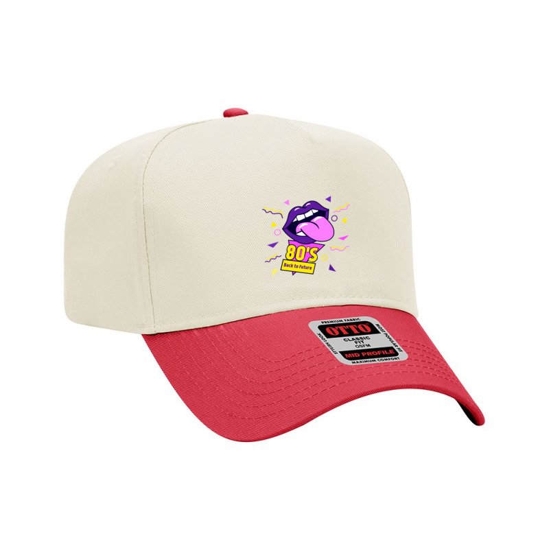 Mouth 80s Retrowave Adjustable Baseball Cap | Artistshot