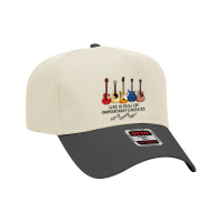 Life Is Full Of Important Choices Adjustable Baseball Cap | Artistshot