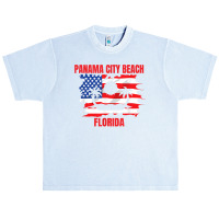 Panama City Beach American Flag T Shirt Urban Heavy T-shirt | Artistshot