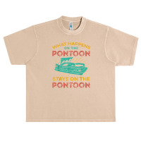 Pontoon Captain Design Boating Pontooning Fathers Day Gift Urban Heavy T-shirt | Artistshot