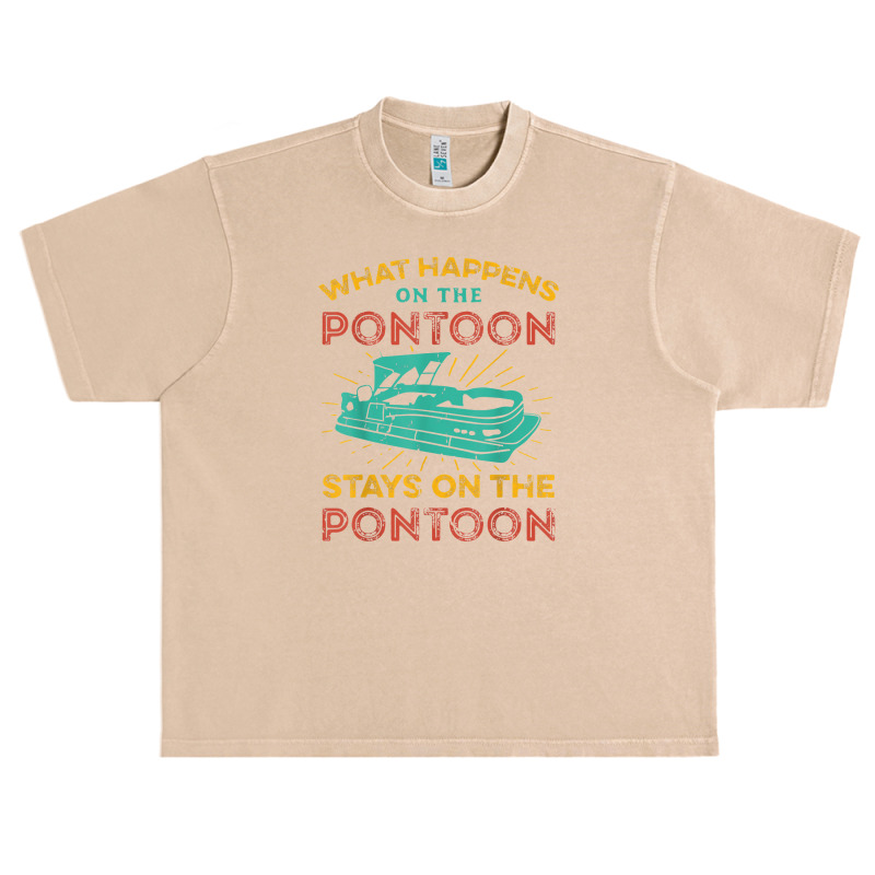 Pontoon Captain Design Boating Pontooning Fathers Day Gift Urban Heavy T-shirt by timindonesia | Artistshot