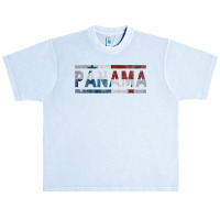 Panama Retro Flag T Shirt Panamanian Distressed Graphic T Shirt Urban Heavy T-shirt | Artistshot