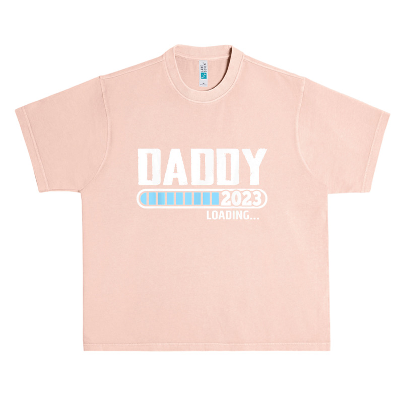 Mens New Dad 1st Time Dad Est 2023 Promoted To Daddy 2023 Father Urban Heavy T-shirt | Artistshot