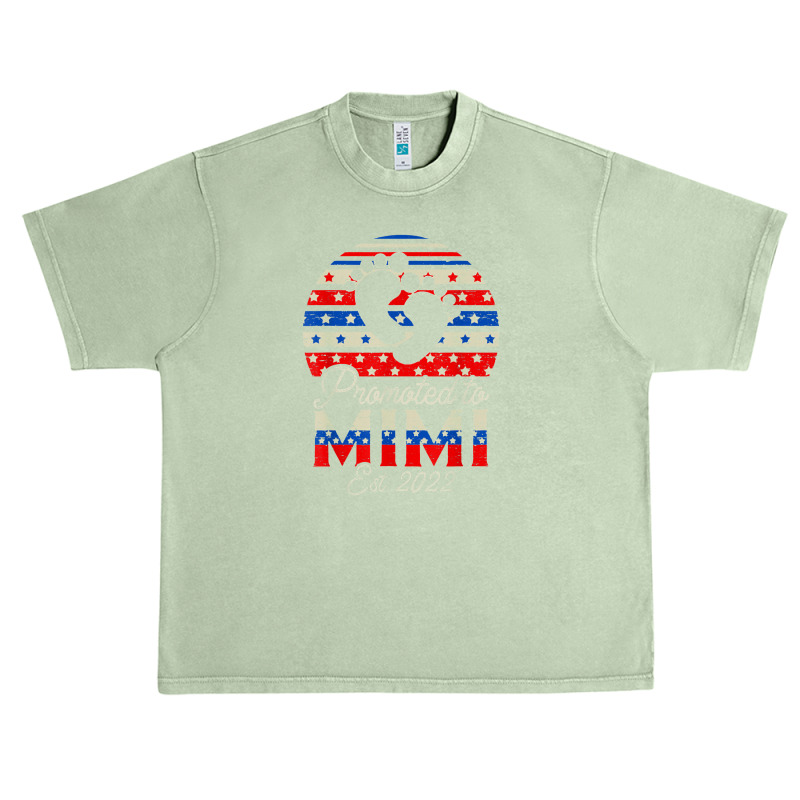 Promoted To Mimi 2022 New Mimi Gifts Usa Flag Urban Heavy T-shirt | Artistshot