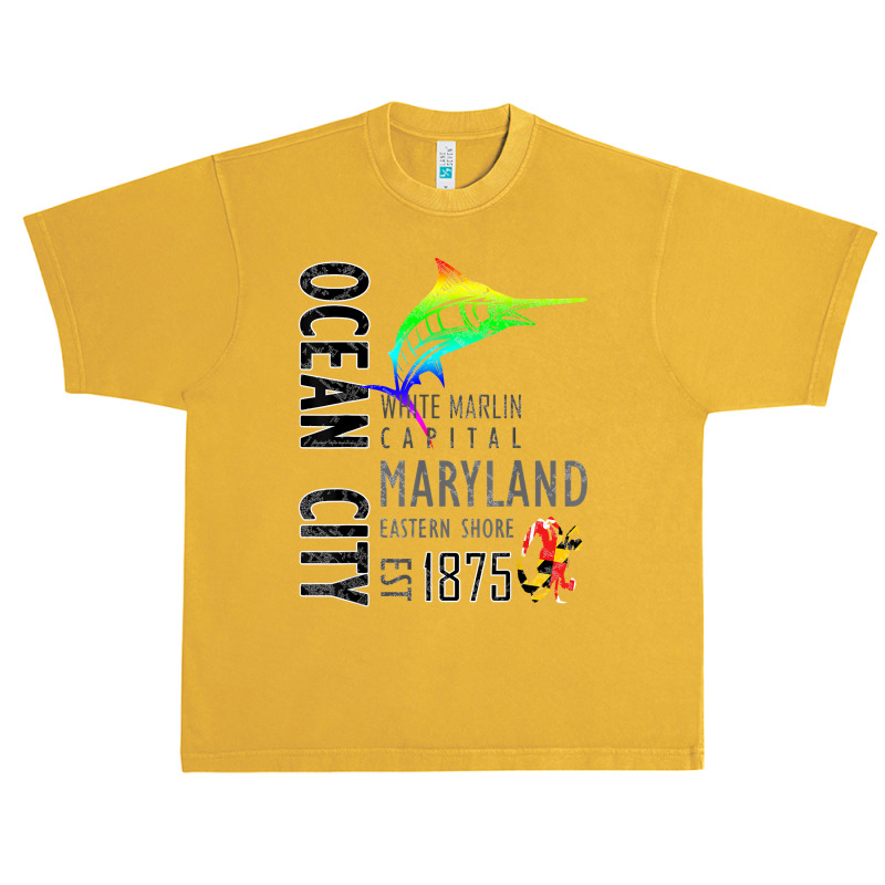 Ocean City Maryland White Marlin Capital Eastern Shore T Shirt Urban Heavy T-shirt | Artistshot