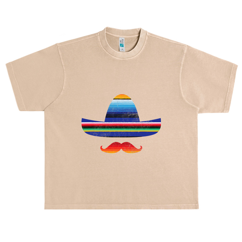 Cinco De Mayo Serape Blanket Inspired Sombrero Mustache T Shirt Urban Heavy T-shirt by HUUY | Artistshot