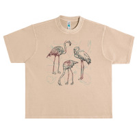 Flamingos T  Shirt Flamingos In Green T  Shirt Urban Heavy T-shirt | Artistshot