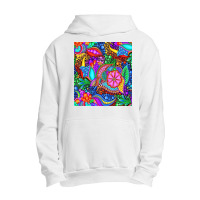 Aesthetic Abstrcat Flowers Urban Pullover Hoodie | Artistshot