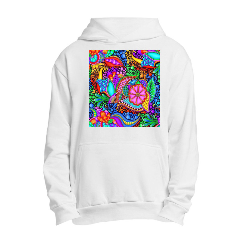 Aesthetic Abstrcat Flowers Urban Pullover Hoodie | Artistshot