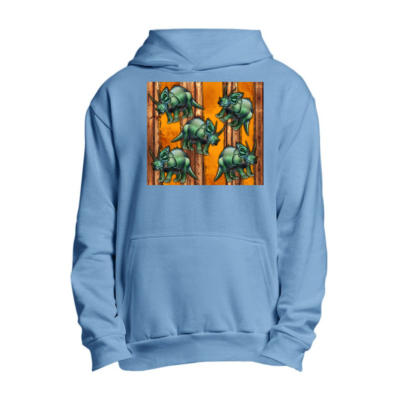 Dinosaur Triceratops Urban Pullover Hoodie | Artistshot