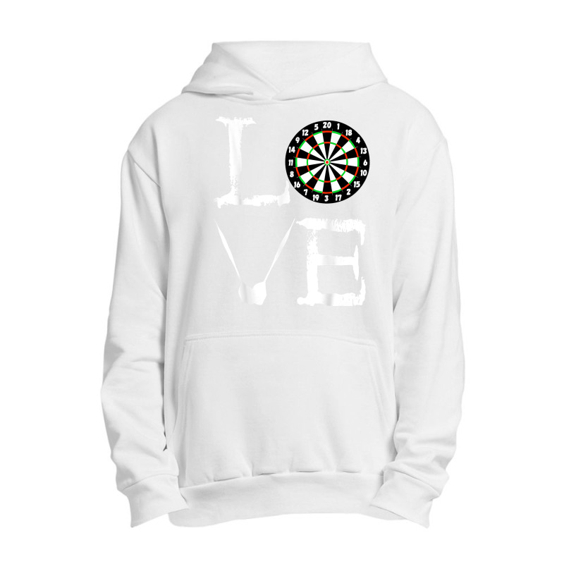 Darts Bullseye Board Arrows Game Scoreboard Target Love T Shirt Urban Pullover Hoodie by ReagerAero | Artistshot