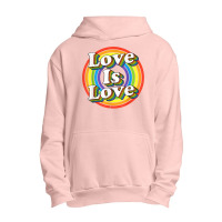 Vintage Rainbow Love Is Love Lgbt Gay Lesbian Pride Lbgtq T Shirt Urban Pullover Hoodie | Artistshot