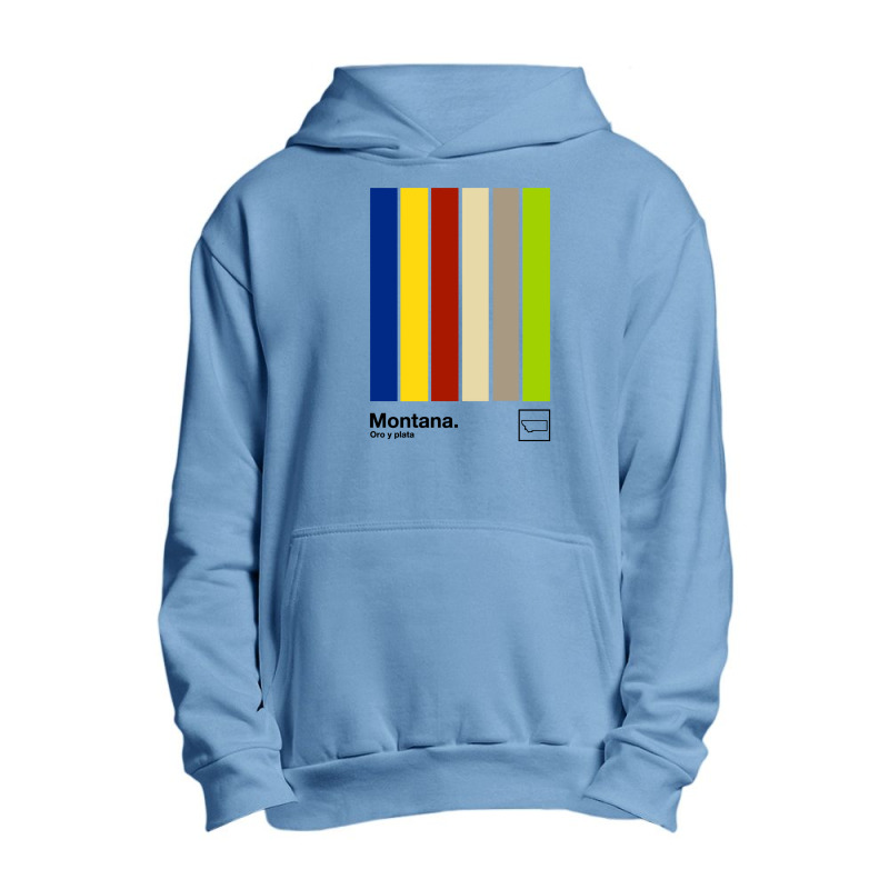 Montana Original Minimalist Artwork Poster Design Urban Pullover Hoodie | Artistshot