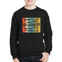 Born To Fly Youth Sweatshirt | Artistshot