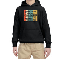 Born To Fly Youth Hoodie | Artistshot