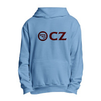 Enticing Simple Cz Pistol Red Design Urban Pullover Hoodie | Artistshot