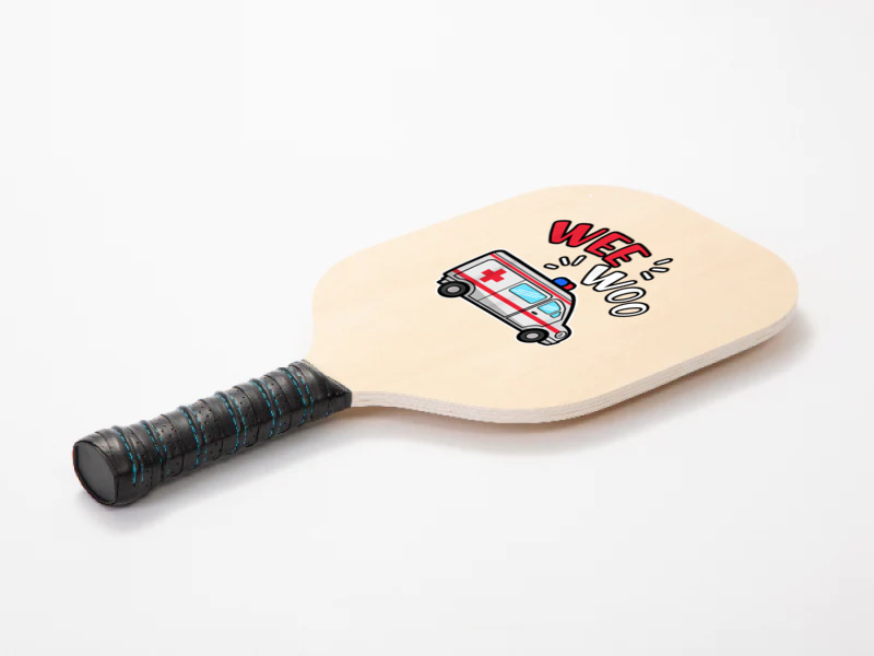 Wee Woo Emt Ambulance Responder Emergency Medical Technician T Shirt Pickleball Paddle | Artistshot