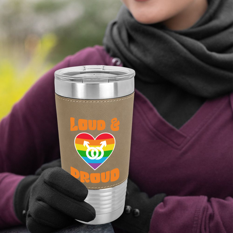 Loud And Proud Lgbtq Pride Month 2022 Leatherette Tumbler | Artistshot