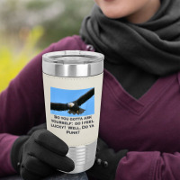 Bald Eagle Intimidating Stare Of The Eyes Of Eagle T Shirt Leatherette Tumbler | Artistshot