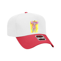 Watercolor Girl With Pig Tails Adjustable Baseball Cap | Artistshot